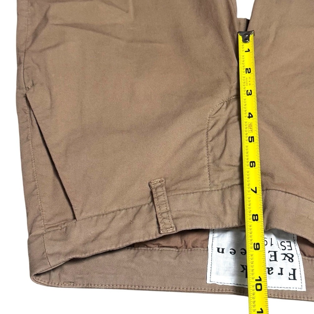 Frank & Eileen Wicklow Crop Pants Brown Cotton Raw Hem Capsule Minimalist 2 - Picture 11 of 13